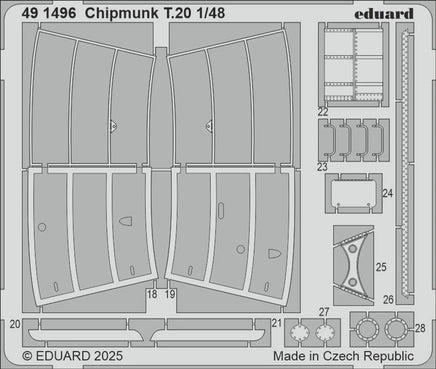 1/48 Eduard Chipmunk T.20 Photo Etch for AIRFIX - MPM Hobbies