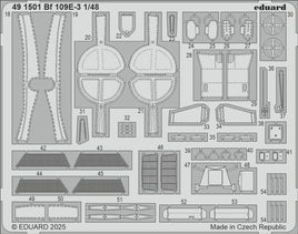 1/48 Eduard Bf 109E-3 Photo Etch for HOBBY BOSS - MPM Hobbies