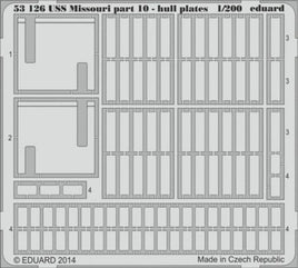 1/200 Eduard USS Missouri Pt.10 Hull Plates for TRP