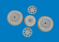 1/48 Eduard P-39 wheels early Brassin for ARMA HOBBY - MPM Hobbies
