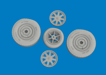 1/48 Eduard P-39 wheels late Brassin for ARMA HOBBY - MPM Hobbies