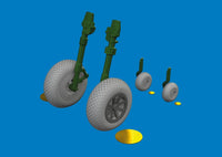 1/48 Eduard P-40E wheels cross tread Brassin for EDUARD - MPM Hobbies