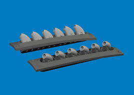 1/48 Eduard P-40 exhaust stacks rounded PRINT Brassin for EDUARD - MPM Hobbies
