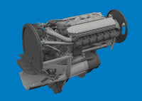 1/48 Eduard P-40E engine PRINT Brassin for EDUARD - MPM Hobbies