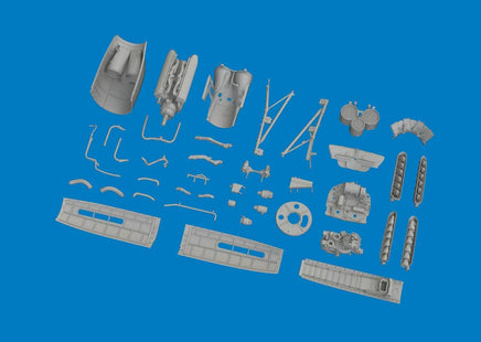 1/48 Eduard P-40E engine PRINT Brassin for EDUARD - MPM Hobbies