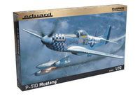 1/72 Eduard P-51D Mustang Profipack Plastic Model Kit