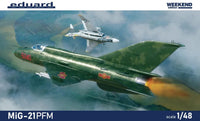 1/48 Eduard MiG-21PFM WEEKEND Plastic Model Kit - MPM Hobbies