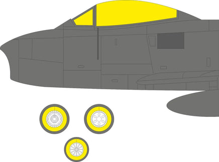 1/48 Eduard F-86F-25/30 MASK for AIRFIX - MPM Hobbies