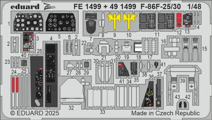 1/48 Eduard F-86F-25/30 Zoom set for AIRFIX - MPM Hobbies