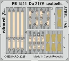 1/48 Eduard Do 217K seatbelts STEEL