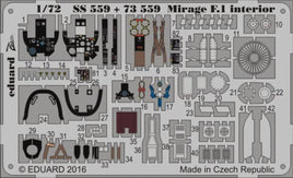 1/72 Eduard Mirage F.1 interior for Special Hobby