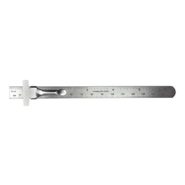 Excel 6" Mini Stainless-Steel Ruler with Pocket Clip 55677 - MPM Hobbies