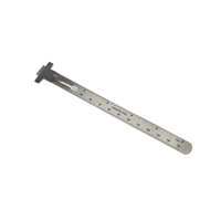 Excel 6" Mini Stainless-Steel Ruler with Pocket Clip 55677 - MPM Hobbies
