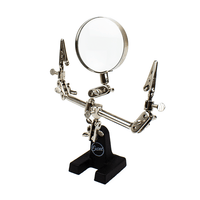 Excel DOUBLE CLIP EXTRA HANDS WITH MAGNIFIER 55675 - MPM Hobbies