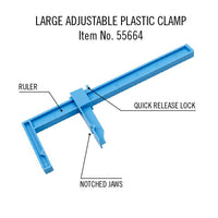 Excel Large Adjustable Plastic Clamps 55664 - MPM Hobbies