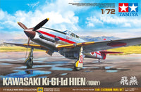 1/72 Tamiya Kawasaki KI-61-ID Hien (Tony)-plaqué couleur argent/décalcomanie camouflage 25420