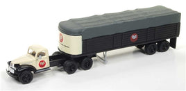 HO Scale Classic Metal Works 1941-1946 Chevrolet Tractor w/ Covered Wagon Trailer U.S. Steel 31168