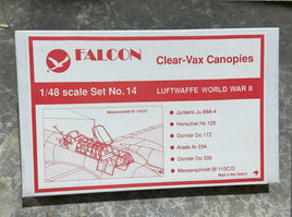 1/48 Falcon Canopies Set Luftwaffe World War II (part 1)