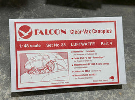 1/48 Falcon Canopies Set Luftwaffe World War II (part 4)