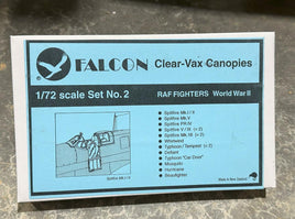 1/72 Falcon Canopies Set RAF Fighters WWII