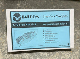 1/72 Falcon Canopies Set RAF Bombers World War II (part 1)