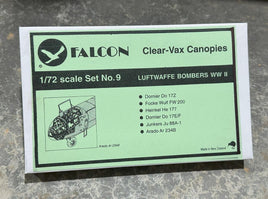 1/72 Falcon Canopies Set Luftwaffe World War II (part 2 - bombers)