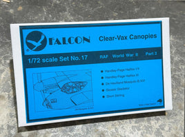 1/72 Falcon Canopies Set RAF World War II (part 2)
