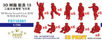 1/700 Five Star Models 3D Resin Vessel Crew XIII WWII IJN Pilot (10 gestures, 60pcs in total) 3D Printing