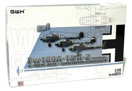 1/48 Great Wall WWII Fw189A1/A2 w/Nacht Jager & Sonderaktion Schneekufen" 3 in 1