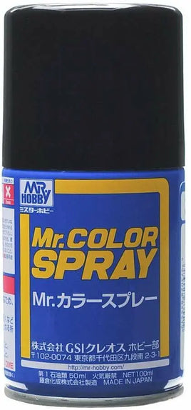 Mr. Hobby - Mr. Color Flat Black Spray 100ml - S33