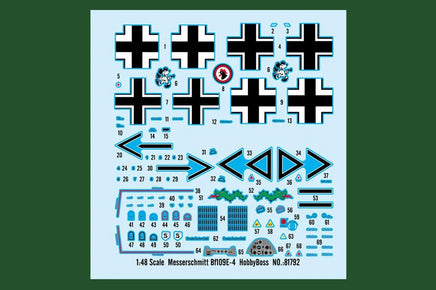 1/48 Hobby Boss Messerschmitt Bf109E-4 - MPM Hobbies