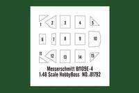 1/48 Hobby Boss Messerschmitt Bf109E-4 - MPM Hobbies