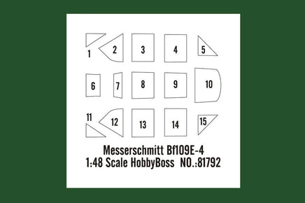 1/48 Hobby Boss Messerschmitt Bf109E-4 - MPM Hobbies