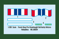 1/350 Hobby Boss French Navy Pre-Dreadnought Battleship Voltaire - HY86504