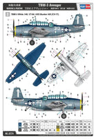 1/72 Hobby Boss TBM-3 Avenger Plastic Model Kit - MPM Hobbies