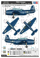 1/72 Hobby Boss TBM-3 Avenger Plastic Model Kit - MPM Hobbies