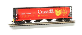 HO Bachmann 4-Bay Cylindrical Grain Hopper - Canada Grain 73801 - MPM Hobbies