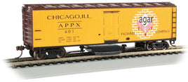 HO Bachmann Agar Packing Co. - Track Cleaning 40' Wood-Side Reefer 16331 - MPM Hobbies