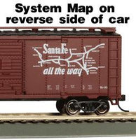 HO Bachmann Grand Canyon 40' Santa Fe Map Box Car 16503 - MPM Hobbies