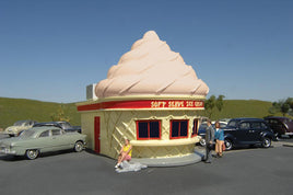 HO Bachmann Ice Cream Stand - Chocolate Roadside U.S.A Building 35211 - MPM Hobbies