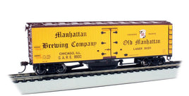 HO Bachmann Manhattan Brewing Co. - Track Cleaning 40' Wood-Side Reefer 16334 - MPM Hobbies