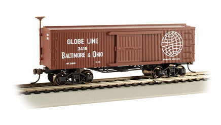 HO Bachmann Old Time Boxcar - Baltimore & Ohio - Globe Line 72311 - MPM Hobbies