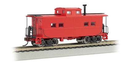 HO Bachmann Painted, Unlettered, Red - Northeast Steel Caboose 16806 - MPM Hobbies