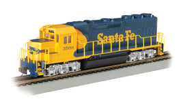 HO Bachmann Santa Fe #3508 (Blue & Yellow) - GP40 - DCC 60304 - MPM Hobbies