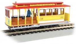 HO Bachmann Yellow & Red- Cable Car with Grip Man 60538 - MPM Hobbies