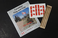 HO Osborn Canadian Flag And Pole 1093 - MPM Hobbies