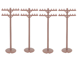 HO Scale Bachmann Telephone Poles (12 Pieces) 42102 - MPM Hobbies