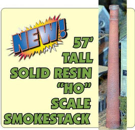 HO Scale Bar Mills 57" Tall Smokestack #2013 - MPM Hobbies