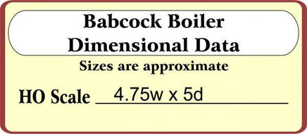 HO Scale Bar Mills Babcock Boiler #232 - MPM Hobbies