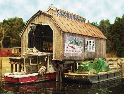 HO Scale Bar Mills Boat House At Cundy Harbor #1740 - MPM Hobbies
